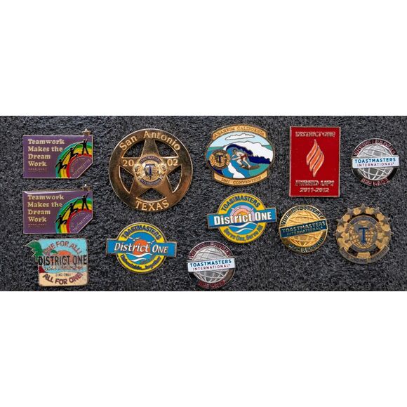 12 Toastmasters International Convention Pins - Picture 1 of 4